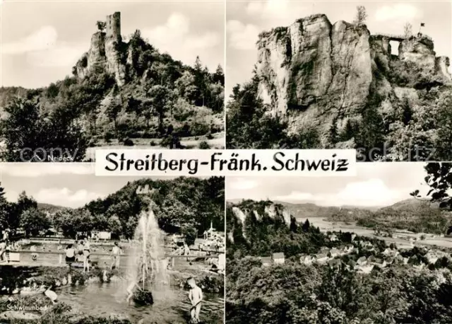 73335630 Streitberg_Oberfranken Burg Neideck Streitburg Burgruine Schwimmbad Lan