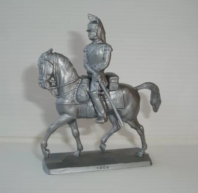 Figurine publicitaire mokarex série Les cavaliers de l'empire : cuirassier 1806