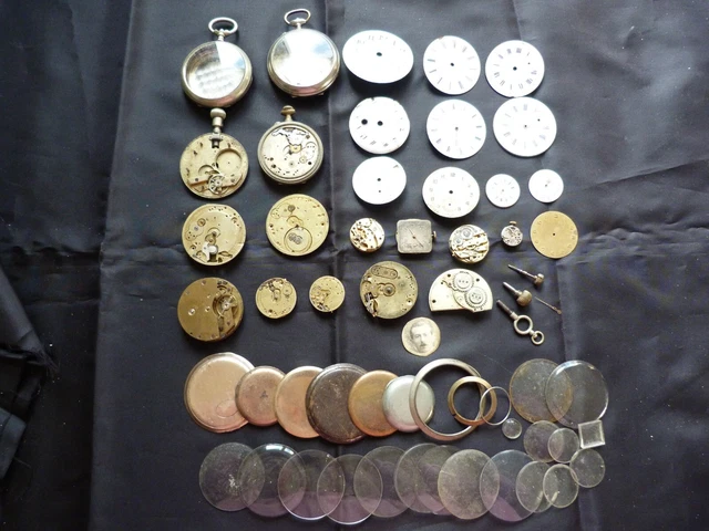 Lot De Pièces Détachées Pour Montre LIP T13 - Occasion - Pour Réparation Ou Restauration