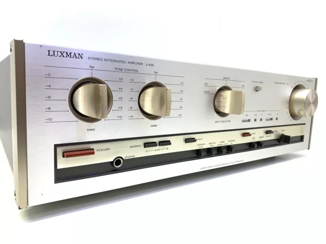 Luxman L-435 Stereo Integrated Verstärker 200W RMS Vintage 1987 Work Good Look