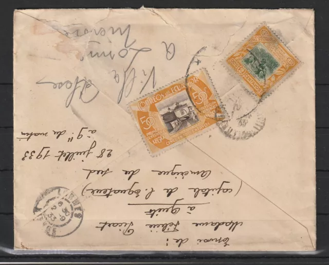 Ecuador Reco R-Brief nach Frankreich, 1933 #1090739