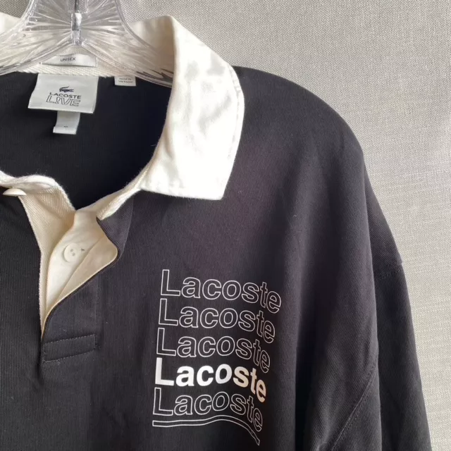 Lacoste Live Monogram Print Unisex T-Shirt White TH2752-00-DS6
