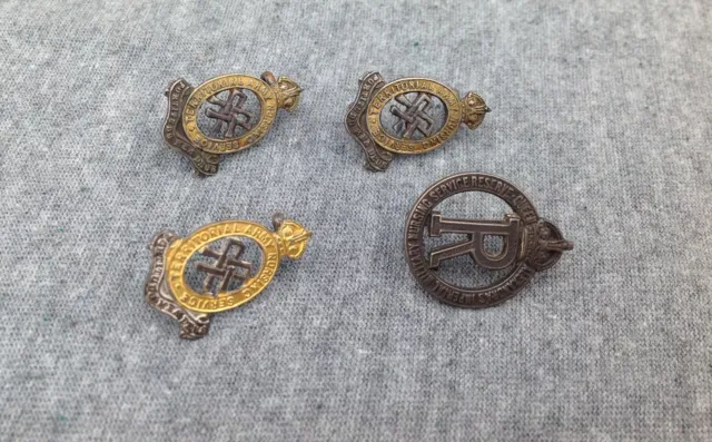 Lot of 4 WWI British Nursing Service Pins