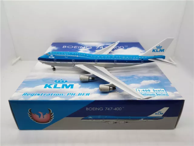 Phoenix KLM Royal Dutch for Boeing B747-400 PH-BFR 1:400 plane Pre-builded Model