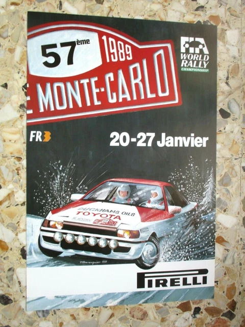 AFFICHE ORIGINALE 73 eme RALLYE MONTE CARLO 2005 WORLD RALLY