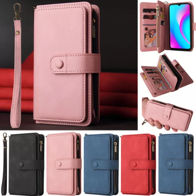 Zipper Wallet Leather Flip Skin Full Cover Case For LG Velvet 5G Stylo 6 Stylo 7