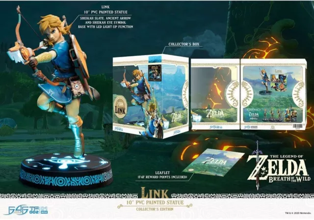 The Legend of Zelda Breath of the Wild statuette Link Collector's Edition 622520