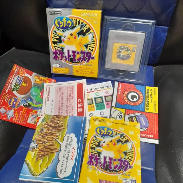 Boxed Pokemon yellow Nintendo Game Boy Boxed- Region Free NTSCJ-Complete