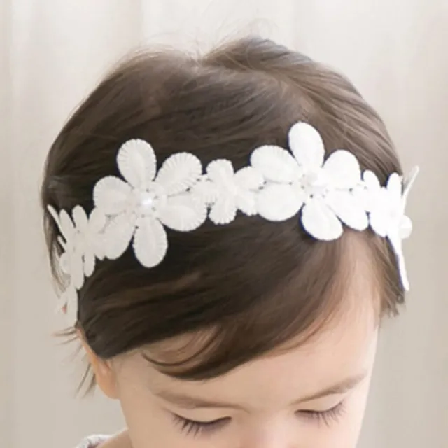 2 Pcs Hair Accessories Baby Flower Headbands Ties Kids Infant