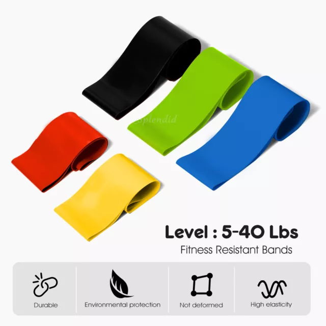 Resistance Booty Bands Set Loop Power Strength Exercise Fitness Crossfit Yoga AU