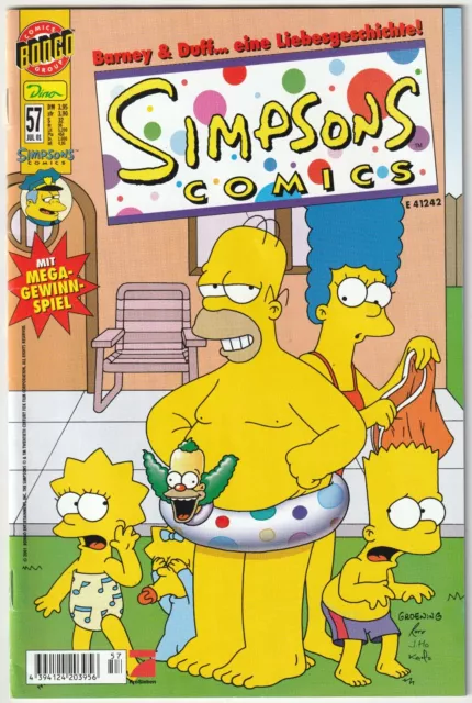 SIMPSONS COMICS #57 Barney & Duff..., Dino/Bongo 2001 COMICHEFT TOP Z1