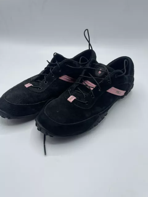 Women's Shoes Black & Pink Nubuck Leather Oxfords POLO RALPH LAUREN Size 7