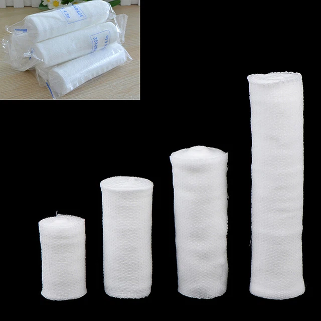 4.5m Length Gauze Roll Bandage Sterile Stretch Medical Tape First Aid Wound C ba