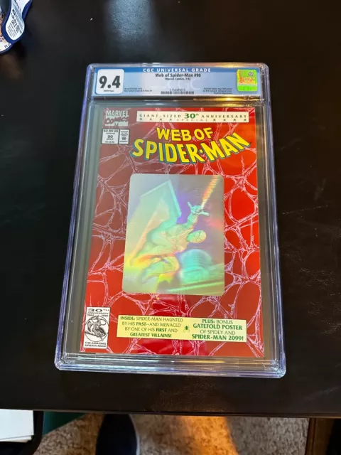 Web of Spider-Man # 90 Marvel Comics 1990 CGC 9.4
