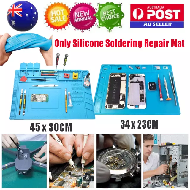 Silicone Heat Mat Repair Insulation Kit Mobile Computer Tablets Phones Fix  Pad 3423cm
