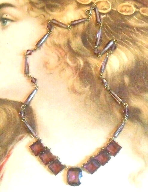 Collier Drapé Filigrané Plaqué Or - Style Napoléon III Romantique - Occasion Très Bon état