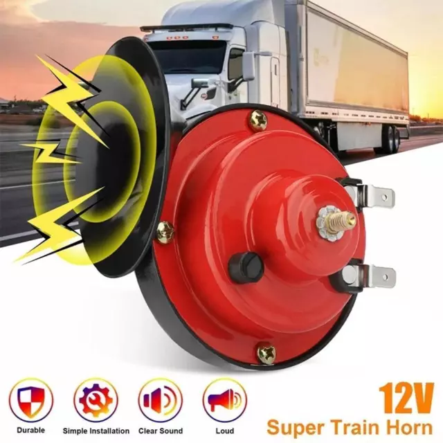 12V 300DB Super Train Horn For Trucks SUV Car-Boat Motorcycles Vehicle UK