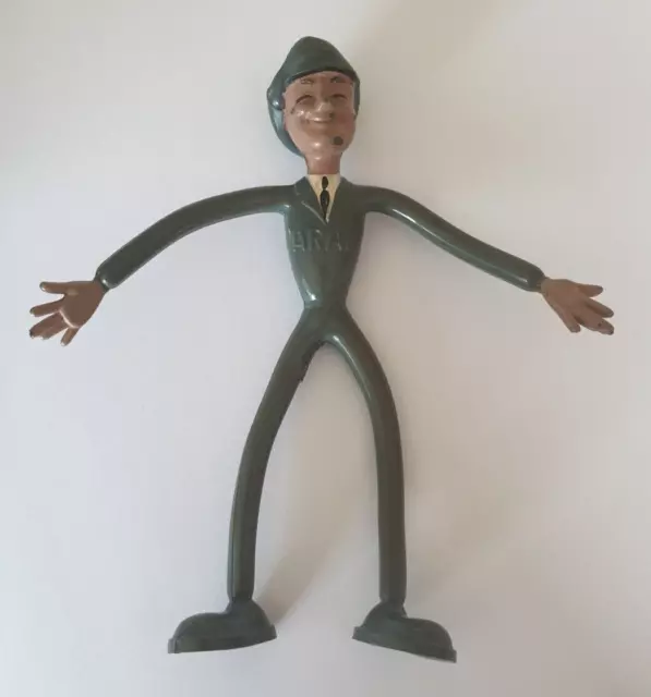 alte ARAL Werbefigur Biegefigur Tankwart Schleich Figur