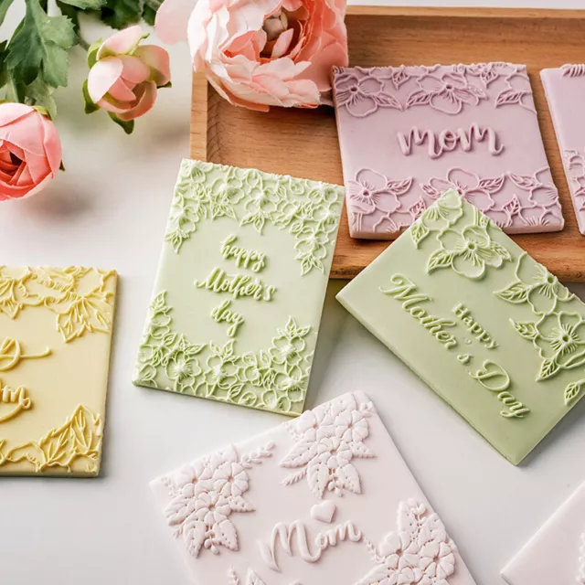 Mother's Day Series Fondant Cookie Biscuit Cutter Pastry Press Stamp Mould