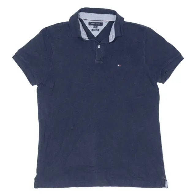 Polo Shirt Tommy Hilfiger Personalizzata Blu Manica Corta Uomo M