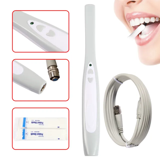Dental Intra Oral Camera Digital SONY CCD 2.0 Mega Pixels MD740 USB 6x White -x