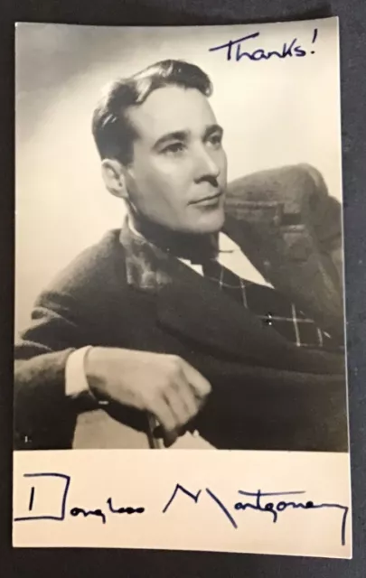Douglas Montgomery : 1901-1979 : American Actor : Signed Postcard Photograph