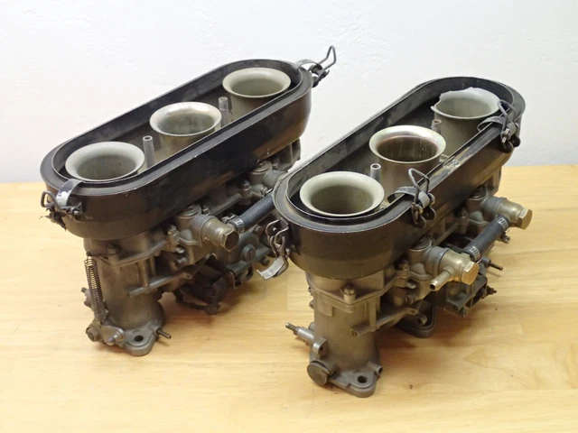 Weber 40 IDA Vintage Early Porsche 911 Carburator Pair Italy Estate Item Project