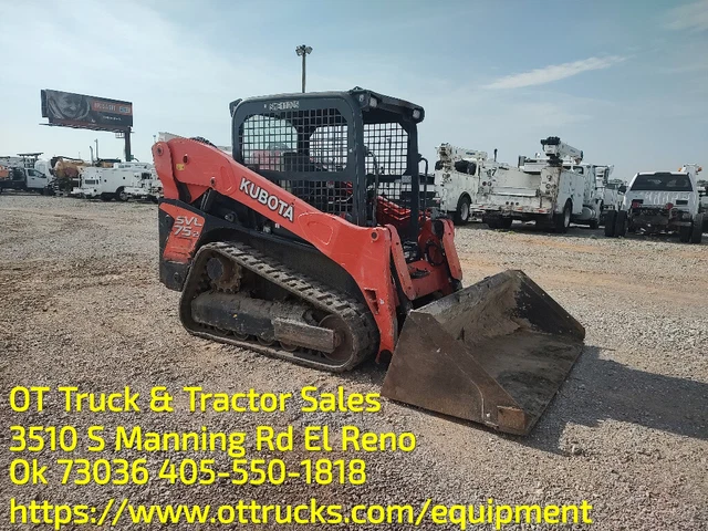 2018 Kubota SVL-75 Compact Track Skid Steer Loader Joystick 74Hp Used