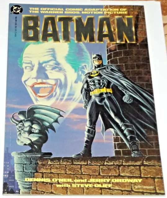1989 Dc Comics Batman Official Movie Adaptation Vf Prestige Tpb Nichelson Joker