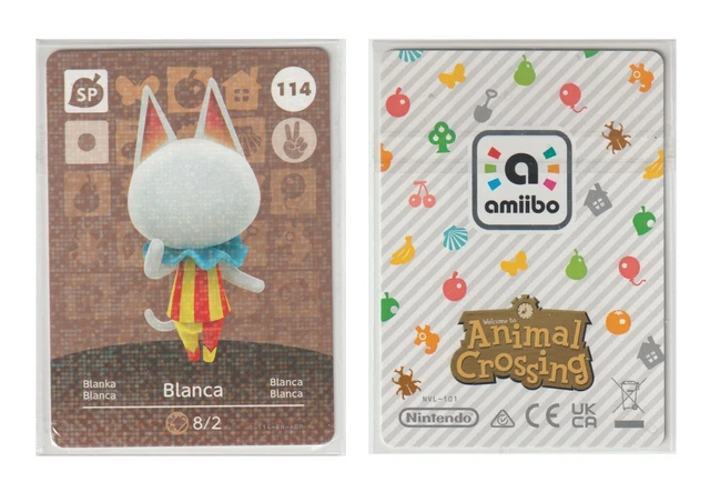 Carte Amiibo Animal Crossing OFFICIEL NINTENDO -n°262 - blanche / sophie