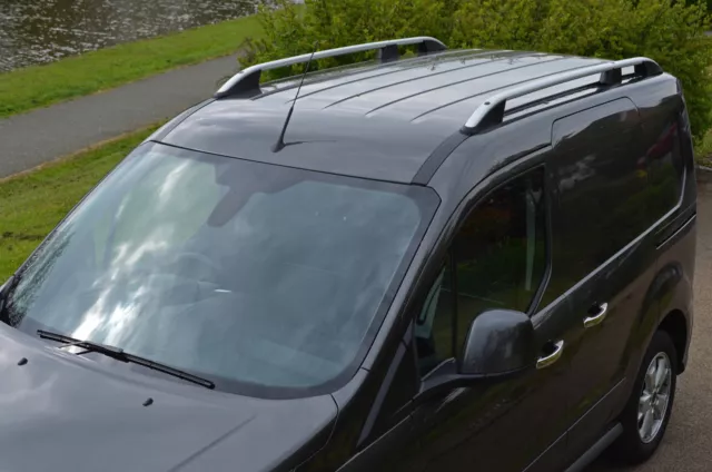 Aluminium Roof Rack Rails Side Bars Set To Fit L1 Ford Transit Connect (2012+) 2