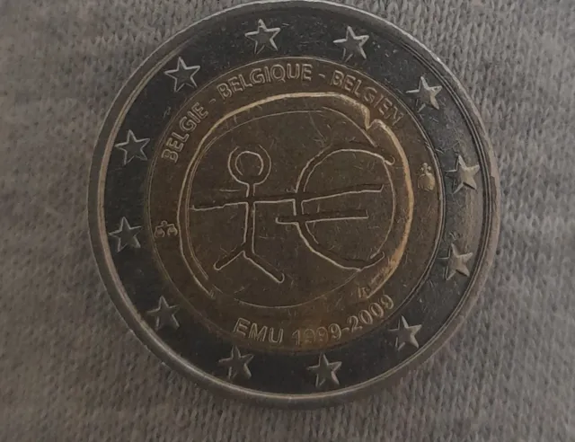 Pièce très rare de 2 euros - Commémorative république française UEM - 2009
