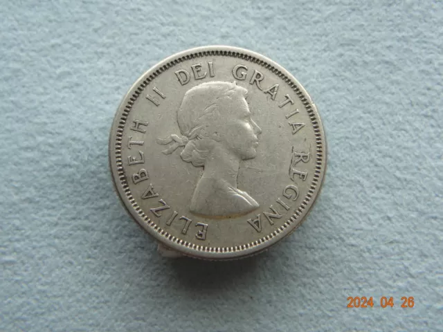 1963 Elizabeth II Silver 25 Cent ✅ Canadian Quarter