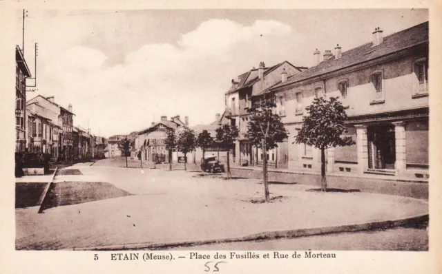 CPA 55 ETAIN Place des Fusillés and Rue de Morteau