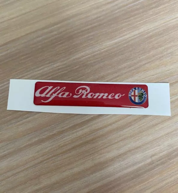 Alfa Romeo Domed Sticker Badge Decal 3D Gel Car Sticker 70x15mm