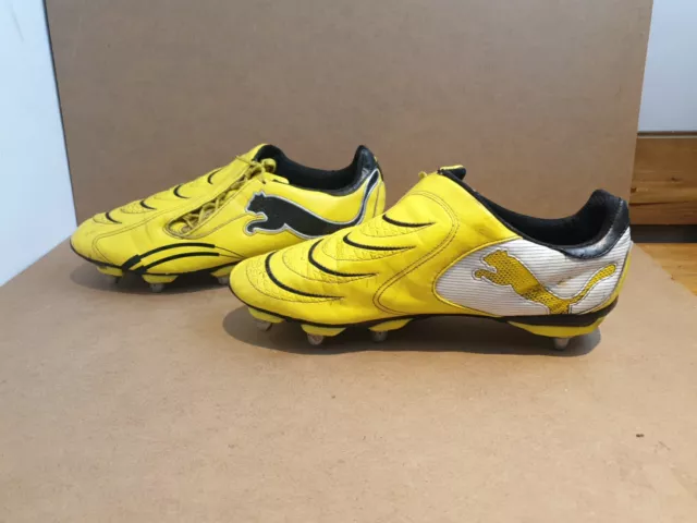 RARE Puma PowerCat 3.10 Fg Football Boots UK Size 9 - 102367 01 Yellow