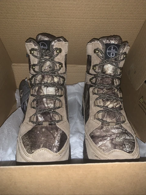 Lincoln Outfitter Mens Size 9 Wide Boots Grizzly Leather Camo Nylon Real‎ tree Lincoln Outfitter Mens Size 9 Wide Boots Grizzly Leather  main image 2