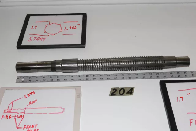 6 Spline Gear Pull Broach 2" Finisher TBCO.