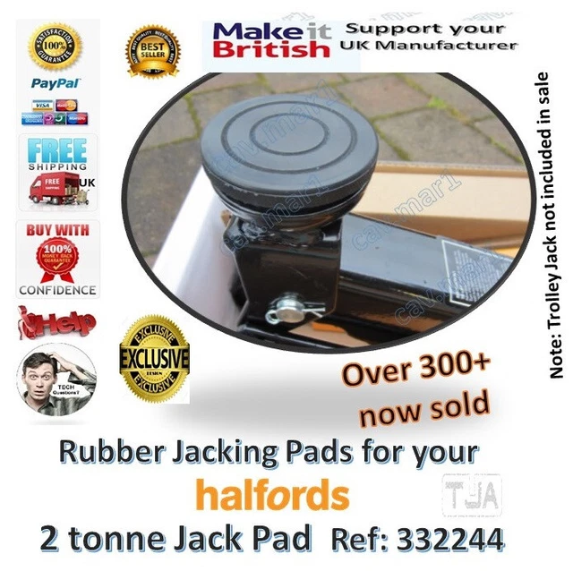 FOR HALFORDS 2 tonne ton hydraulic Trolley Rubber Jacking Pad Jack Pad