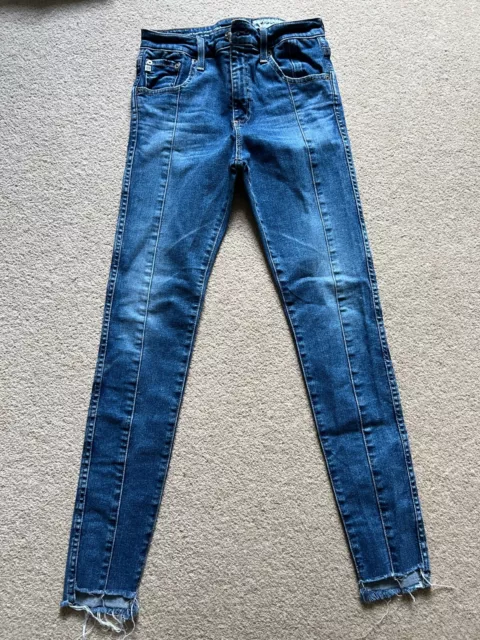AG Adriano Goldschmied Ladies Jeans The Farrah Skinny Ankle Sz 28r High Rise