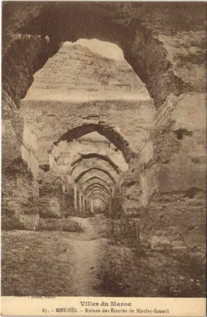 CPA AK MEKNES Ruines des Ecuires de Moulay-Ismael MAROC (24361)