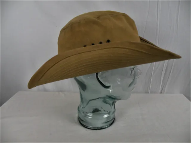 VINTAGE FILSON USA Tin Cloth Brown Bush Hat Large $85.00 - PicClick