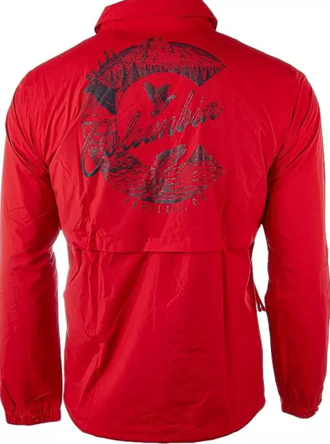 Columbia Pnw Sportsmans Rain Jacket - Mens Red Shark XL 3