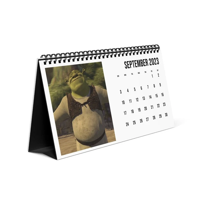 2023 SHREK CALENDAR, Desk Calendar, Meme Calendar, 2023, Funny Gift