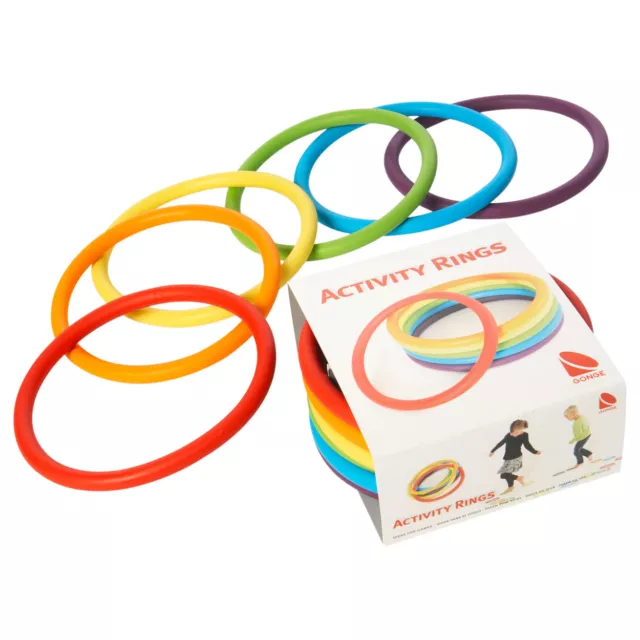 Activity Rings Spielringe Wurfringe Balanceringe Jonglierringe Kinder, 6 STÜCK