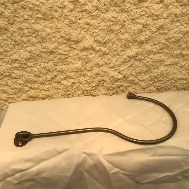 Vintage French Wall Mount Hook Bronze Brass Drapery Curtain Tieback Holdback