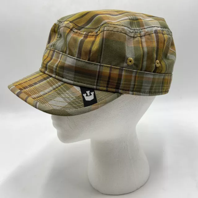 GOORIN BROS PLAID Cadet Military Flat Newsboy Cabbie Hat Size S $34.95 ...