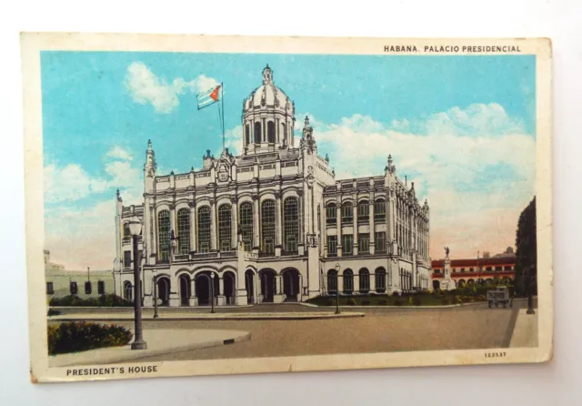 Habana Palacio Presidencial President's House Republica de Cuba Vintage Postcard