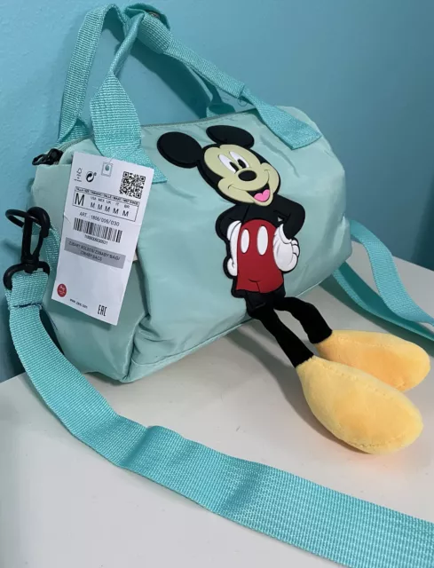 Disney Mickey Minnie Mouse ZARA Rare New PADDED Cute Crossbody Bag All Ages