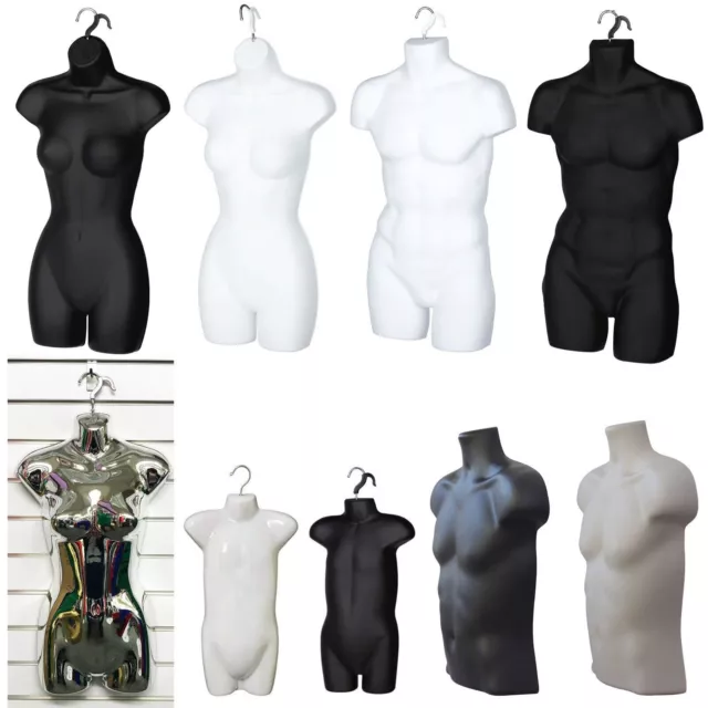 New Male/Female/Kids Hanging Body Mannequin  Form Top Quality Torso Display Bust